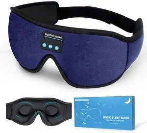 Sleep Headphones, 3D Bluetooth Sleep Mask, LIGHTIMETUNNEL Washable Sleeping Headphones with Ultra Thin Stereo Speakers Microphone Hands Free for Insomnia Travel Blue Color Sleep Headphones, 3D Bluetooth Sleep Mask, LIGHTIMETUNNEL Washable Sleeping Headphones with Ultra Thin Stereo Speakers Microphone Hands Free for Insomnia Travel Blue Color