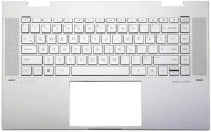 New Replacement for HP Envy 15-ES 15M-ES 15T-ES 15Z-EU 15-EU 15Z-EU000 15T-ES000 Laptop Upper Case Palmrest Backlit Keyboard Assembly Part M45474-001 M45489-001 (Silver) New Replacement for HP Envy 15-ES 15M-ES 15T-ES 15Z-EU 15-EU 15Z-EU000 15T-ES000 Laptop Upper Case Palmrest Backlit Keyboard Assembly Part M45474-001 M45489-001 (Silver)
