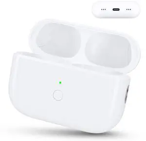 Wireless Charging Case Compatible for AirPods Pro 1st & 2nd Gen ^^ Replacement Case with USB-C Port, Bluetooth Pairing Sync Button, Fast Charging, Compact Design Wireless Charging Case Compatible for AirPods Pro 1st & 2nd Gen ^^ Replacement Case with USB-C Port, Bluetooth Pairing Sync Button, Fast Charging, Compact Design