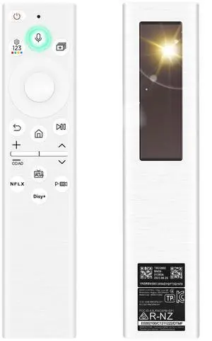 BN59-01391A Solar Frame TV Replacement Remote for Samsung Smart TV with Voice Bluetooth Rechargeable Solar Cell, Compatible with Samsung 2020 to 2025 Neo LED 4K Ultra HD TV Samsung R BN59-01391A Solar Frame TV Replacement Remote for Samsung Smart TV with Voice Bluetooth Rechargeable Solar Cell, Compatible with Samsung 2020 to 2025 Neo LED 4K Ultra HD TV Samsung R