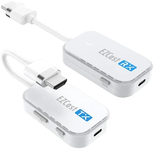 EZCast Wireless HDMI Transmitter & Receiver, 1080P 60Hz, Screen Mirroring and Extending for Laptop/PC/Tablet, 30m Range EZCast Wireless HDMI Transmitter & Receiver, 1080P 60Hz, Screen Mirroring and Extending for Laptop/PC/Tablet, 30m Range