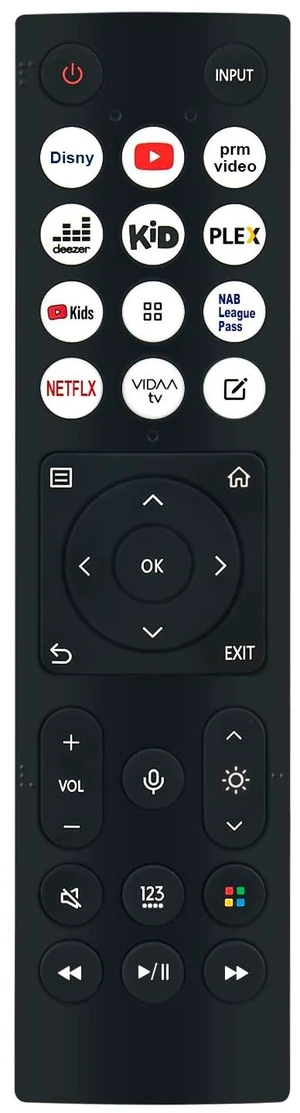 WINFLIKE ERF3E96H Voice Remote Control Replace for Hisense 4K Laser Cinema WINFLIKE ERF3E96H Voice Remote Control Replace for Hisense 4K Laser Cinema