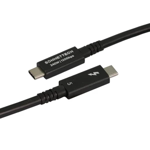 Sonnet Thunderbolt 5 Cable 6.6ft 2m 80Gbps 240W 8K USB4 Intel Certified Mac Sonnet Thunderbolt 5 Cable 6.6ft 2m 80Gbps 240W 8K USB4 Intel Certified Mac
