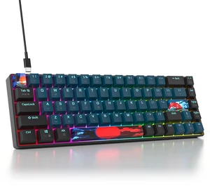 Mosptnspg Compact 65% Wired Mechanical Keyboard for Gaming Mosptnspg Compact 65% Wired Mechanical Keyboard for Gaming