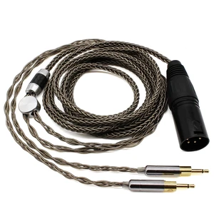 Youkamoo Balanced Replacement Upgrade Cable Compatible with Sennheiser HD700 HD 700 Headphones 4 Pin XLR to 2.5mm Male Silver-Plated Braided 6ft/1.8m Youkamoo Balanced Replacement Upgrade Cable Compatible with Sennheiser HD700 HD 700 Headphones 4 Pin XLR to 2.5mm Male Silver-Plated Braided 6ft/1.8m