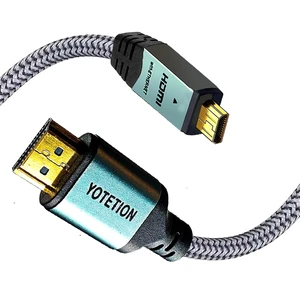YOTETION 4K Micro HDMI to HDMI Male Cable 40FT, 4K@60Hz HDR Compatible for GoPro Hero, Canon/Nikon/Sony Zfc, Camera, Raspberry Pi 4, Video Capture Card YOTETION 4K Micro HDMI to HDMI Male Cable 40FT, 4K@60Hz HDR Compatible for GoPro Hero, Canon/Nikon/Sony Zfc, Camera, Raspberry Pi 4, Video Capture Card