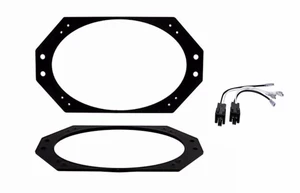 Pair Speaker Adapter Plates for 1997-2006 Jeep Wrangler 4"x6" 4x6 and Wire Harness Pair Speaker Adapter Plates for 1997-2006 Jeep Wrangler 4"x6" 4x6 and Wire Harness