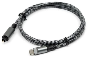 Sucaicuo USB-C to TOSLINK Optical Audio Cable, 4ft SPDIF Digital Cord Sucaicuo USB-C to TOSLINK Optical Audio Cable, 4ft SPDIF Digital Cord
