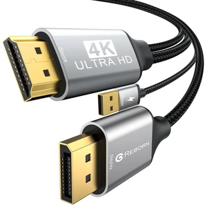 Reborn Active HDMI to DisplayPort Cable (4K 60Hz,1080p@120Hz) 10FT Reborn Active HDMI to DisplayPort Cable (4K 60Hz,1080p@120Hz) 10FT