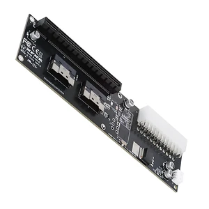 Dual Slimline 8X SFF-8654 74Pin VROC to PCIE PCI-Express 16x Adapter with 24Pin Power Switch Port for Mainboard Graphics Card Dual Slimline 8X SFF-8654 74Pin VROC to PCIE PCI-Express 16x Adapter with 24Pin Power Switch Port for Mainboard Graphics Card