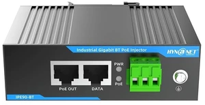 HYN@NET 90W PoE++ Injector 802.3bt Gigabit for Industrial DIN-Rail Mount HYN@NET 90W PoE++ Injector 802.3bt Gigabit for Industrial DIN-Rail Mount