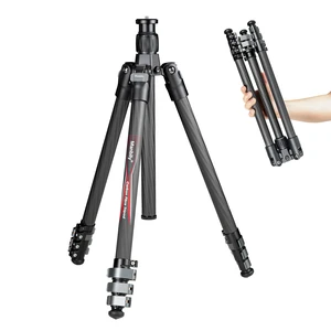 Manbily Travel Tripod Carbon Fiber for Camera, 58.7" Camera Tripods Compact Portable Lightweight, with Metal Flip Buckle, No Ball Head, Max Load 22lbs-PH-20 (Gray) Manbily Travel Tripod Carbon Fiber for Camera, 58.7" Camera Tripods Compact Portable Lightweight, with Metal Flip Buckle, No Ball Head, Max Load 22lbs-PH-20 (Gray)