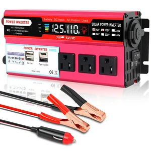 1000W Peak Power Inverter, Car Inverter with 3 AC, 3 USB,1 Type-c Port 1000W Peak Power Inverter, Car Inverter with 3 AC, 3 USB,1 Type-c Port