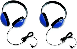 Califone 2800-BL Listening First Stereo Headphones (Set of 2), Blue, Adjustable Headband Comfortable for Extended Wear, Specifically Sized for Young Students, Replaceable Leatherette Ear Cushions Califone 2800-BL Listening First Stereo Headphones (Set of 2), Blue, Adjustable Headband Comfortable for Extended Wear, Specifically Sized for Young Students, Replaceable Leatherette Ear Cushions
