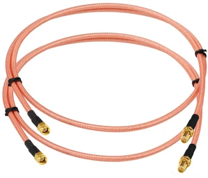 Bingfu 3.28ft RP-SMA Female Bulkhead to RP-SMA Male RG400 Coaxial Cable 2-Pack for WiFi Router Security IP Camera Wireless Mini PCI Express PCIE Network Card Adapter Bingfu 3.28ft RP-SMA Female Bulkhead to RP-SMA Male RG400 Coaxial Cable 2-Pack for WiFi Router Security IP Camera Wireless Mini PCI Express PCIE Network Card Adapter