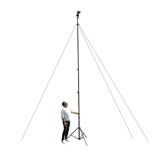 Glide Gear TST 20 Sky High 20' Tall Video Camera Tripod Stand Air-Cushioned Telescoping Sections, Supports Up to 8 lbs Ideal for Overhead Shots in Film & Photo - Stabilization Kit Included Glide Gear TST 20 Sky High 20' Tall Video Camera Tripod Stand Air-Cushioned Telescoping Sections, Supports Up to 8 lbs Ideal for Overhead Shots in Film & Photo - Stabilization Kit Included