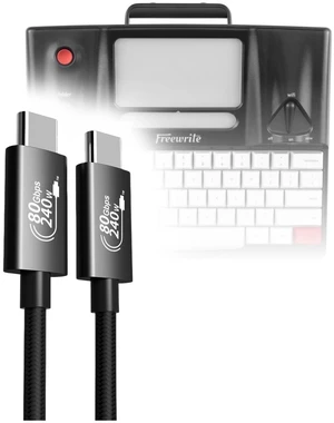 BoxWave Cables & Adapters Compatible with Astrohaus Freewrite Smart Typewriter (2nd Gen) - DirectSync PD Thunderbolt 5.0 Cable (10 ft 240W), Long Nylon Braided Connector Fast Charge - Jet Black BoxWave Cables & Adapters Compatible with Astrohaus Freewrite Smart Typewriter (2nd Gen) - DirectSync PD Thunderbolt 5.0 Cable (10 ft 240W), Long Nylon Braided Connector Fast Charge - Jet Black