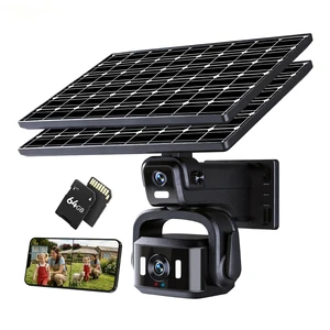 HCWLY LINK 4G/5G LTE Cellular Security Camera, 4K Solar Powered Cameras for Home Security, 360 PTZ Outdoor Waterproof Camera with 10X Zoom, Includes 1-Day Free Trial Data SIM & 64GB SD Card (4+4MP) HCWLY LINK 4G/5G LTE Cellular Security Camera, 4K Solar Powered Cameras for Home Security, 360 PTZ Outdoor Waterproof Camera with 10X Zoom, Includes 1-Day Free Trial Data SIM & 64GB SD Card (4+4MP)
