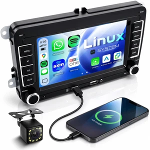 Driauto 7 Inch Car Stereo for VW Seat Golf Passat B6 B7 Polo Jetta Caddy Tiguan with Wireless Carplay& Android Auto, Linux System Double DIN Car Stereo with Bluetooth for Volkswagen AM/FM/RDS S Driauto 7 Inch Car Stereo for VW Seat Golf Passat B6 B7 Polo Jetta Caddy Tiguan with Wireless Carplay& Android Auto, Linux System Double DIN Car Stereo with Bluetooth for Volkswagen AM/FM/RDS S