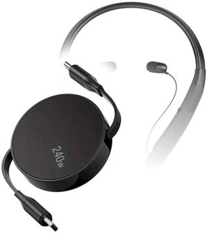 BoxWave Cable Compatible with LG Tone NP3 - PD miniSync (240W), Retractable PD 240W Portable USB Type-C Cable - Jet Black BoxWave Cable Compatible with LG Tone NP3 - PD miniSync (240W), Retractable PD 240W Portable USB Type-C Cable - Jet Black