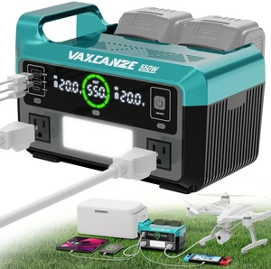 550W Power Inverter for Makita, DC 20V to AC 110V Pure Sine Wave, Portable Power Station with 2 USB Ports & 1 AC Outlet & 1 Type-C Fast Charging, Battery Adapter with LED, Battery Not Included 550W Power Inverter for Makita, DC 20V to AC 110V Pure Sine Wave, Portable Power Station with 2 USB Ports & 1 AC Outlet & 1 Type-C Fast Charging, Battery Adapter with LED, Battery Not Included