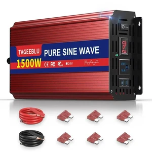 TAGEEBLU 24V 1500W Pure Sine Wave Power Inverter, 24V DC to 110V-120V AC TAGEEBLU 24V 1500W Pure Sine Wave Power Inverter, 24V DC to 110V-120V AC