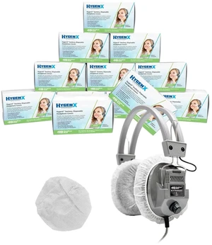 HamiltonBuhl HygenXCP45 Sanitary Ear Cushion Covers 4.5" White Disposable Sleeves for OverEar Headphones & Headsets, Master Carton of 600 Pairs (1,200 Covers) HamiltonBuhl HygenXCP45 Sanitary Ear Cushion Covers 4.5" White Disposable Sleeves for OverEar Headphones & Headsets, Master Carton of 600 Pairs (1,200 Covers)