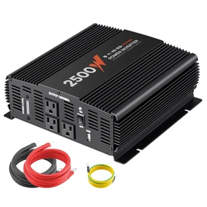 POTEK 2500W Modified Sine Wave Power Inverter, 12V DC to 120V AC Converter with 3 AC Outlets, USB-A Port and Power Level Display for RV, Truck, Camping and Off-Grid Use POTEK 2500W Modified Sine Wave Power Inverter, 12V DC to 120V AC Converter with 3 AC Outlets, USB-A Port and Power Level Display for RV, Truck, Camping and Off-Grid Use