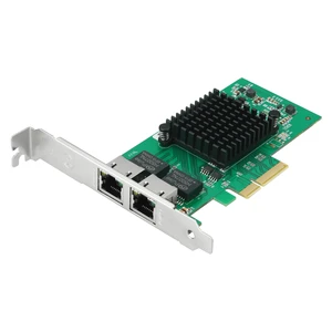 Dual Gigabit NIC with Intel I350 Chip, 1Gb Network Card Compare to Intel I350-T2 NIC, 2 Ports RJ45 Ports, PCI Express 2.1 X4, Ethernet Card with Low Profile for Windows/Windows Server/Linux Dual Gigabit NIC with Intel I350 Chip, 1Gb Network Card Compare to Intel I350-T2 NIC, 2 Ports RJ45 Ports, PCI Express 2.1 X4, Ethernet Card with Low Profile for Windows/Windows Server/Linux
