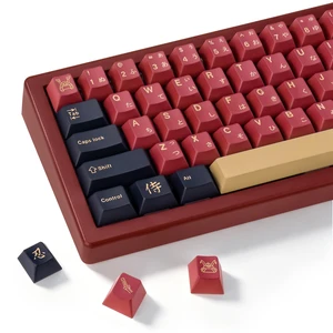 GEKUCAP PBT Red&Black Keycaps, Japanese Manga Theme Keyboard Keycaps GEKUCAP PBT Red&Black Keycaps, Japanese Manga Theme Keyboard Keycaps