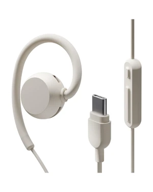 nwm Wired On-Ear Speakers (USB Type-C Open Ear Earphones) White Beige nwm Wired On-Ear Speakers (USB Type-C Open Ear Earphones) White Beige