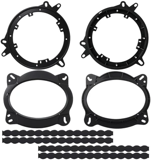 2 Pcs 6" to 6.75" & 6x9 Door Speaker Adapter Bracket with 4 Pcs Foam Strip 2 Pcs 6" to 6.75" & 6x9 Door Speaker Adapter Bracket with 4 Pcs Foam Strip