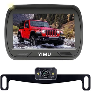 YIMU Car Backup Camera for car with Monitor,Night Vision, DIY Guide Lines, IP69K Waterproof, Front/Reverse Camera with Two Beackets for Easy Install for Trucks, SUVs and Pickups K43 (4.3inch K4303) YIMU Car Backup Camera for car with Monitor,Night Vision, DIY Guide Lines, IP69K Waterproof, Front/Reverse Camera with Two Beackets for Easy Install for Trucks, SUVs and Pickups K43 (4.3inch K4303)