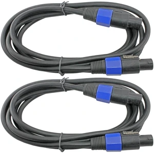 MCSPROAUDIO 12 Gauge Speaker Cables - 2 Pack (10 Foot Each, Speakon to Speakon) MCSPROAUDIO 12 Gauge Speaker Cables - 2 Pack (10 Foot Each, Speakon to Speakon)