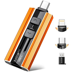 EATOP 512GB Dual Interface Flash Drive, No App Required, Portable USB Storage Memory Stick for iPhone, iPad, Android, PC & Mac Easily Stores Photos, Videos & Files (Orange) EATOP 512GB Dual Interface Flash Drive, No App Required, Portable USB Storage Memory Stick for iPhone, iPad, Android, PC & Mac Easily Stores Photos, Videos & Files (Orange)