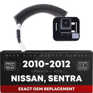 Rear View Backup Camera, Reverse Park Assist - Compatible with 2010-2012 Nissan Sentra - OEM 28442ZT51A, NI1960120 Rear View Backup Camera, Reverse Park Assist - Compatible with 2010-2012 Nissan Sentra - OEM 28442ZT51A, NI1960120