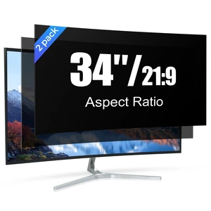 ZpTsarinal 2 Pack 34 Inch Computer Monitor Privacy Screen, Compatible with Flat and Curved Screens, Removable Anti-Glare Blue Light Eye Protection Screen for 21:9 Widescreen Monitors, 34 Inch ZpTsarinal 2 Pack 34 Inch Computer Monitor Privacy Screen, Compatible with Flat and Curved Screens, Removable Anti-Glare Blue Light Eye Protection Screen for 21:9 Widescreen Monitors, 34 Inch