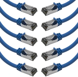 Beszin [50 Micron Gold Plated 3Ft Cat.8 S/FTP Shielded Ethernet Network Cable Blue 26AWG- 10 Pack Beszin [50 Micron Gold Plated 3Ft Cat.8 S/FTP Shielded Ethernet Network Cable Blue 26AWG- 10 Pack