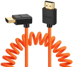 Eonvic 8K HDMI to Down HDMI High Speed Orange Coiled Braided Cable for Sony A7S3 FX3 FX9 Canon C70 Z CAM E2 Camera Atomos Ninja V Shinobi SmallHD Portkeys BM5 Monitor Eonvic 8K HDMI to Down HDMI High Speed Orange Coiled Braided Cable for Sony A7S3 FX3 FX9 Canon C70 Z CAM E2 Camera Atomos Ninja V Shinobi SmallHD Portkeys BM5 Monitor