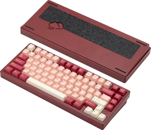 KIBU WOBKEY Rainy75 75% Tri-Mode Mechanical Keyboard, CNC Aluminum Custom Wireless Keyboard, Hot Swappable, VIA Programmable, Cocoa Switch, RGB Backlit,BT/2.4G/Wired for Mac/Win(Pro Red Velvet) KIBU WOBKEY Rainy75 75% Tri-Mode Mechanical Keyboard, CNC Aluminum Custom Wireless Keyboard, Hot Swappable, VIA Programmable, Cocoa Switch, RGB Backlit,BT/2.4G/Wired for Mac/Win(Pro Red Velvet)
