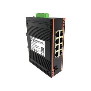 ZHONGPXY 9 Port Gigabit Industrial Ethernet Switch, 8RJ45 and 1Gigabit SFP Fiber Port, Plug & Play Unmanaged DIN Rail Switch, Fanless Metal Housing, 12-52V DC, -40~80C ZHONGPXY 9 Port Gigabit Industrial Ethernet Switch, 8RJ45 and 1Gigabit SFP Fiber Port, Plug & Play Unmanaged DIN Rail Switch, Fanless Metal Housing, 12-52V DC, -40~80C