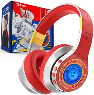 iClever Noise Cancelling Headphones for Kids Bluetooth 75H Play LED Lights iClever Noise Cancelling Headphones for Kids Bluetooth 75H Play LED Lights