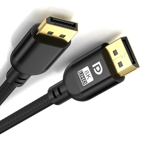 Diyanisly 8K DisplayPort Cable, 32Gbps High-Speed, Braided, Supports 8K@60Hz 4K@120Hz, Dynamic HDR, DSC, Durable & Flexible, for Esports Display/Graphics Card/Projector (35 feet) Diyanisly 8K DisplayPort Cable, 32Gbps High-Speed, Braided, Supports 8K@60Hz 4K@120Hz, Dynamic HDR, DSC, Durable & Flexible, for Esports Display/Graphics Card/Projector (35 feet)