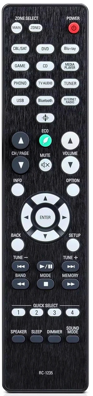 INTECHING DRA-900H AV Receiver Remote Control Replacement INTECHING DRA-900H AV Receiver Remote Control Replacement