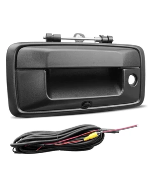 Backup Camera Tailgate Handle Fit for Chevy Silverado GMC Sierra, Black Backup Camera Tailgate Handle Fit for Chevy Silverado GMC Sierra, Black