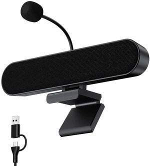 Inwa Computer Speakers with Microphone for Desktop PC, USB Wired Clip On Computer Sound Bar, Plug-n-Play Laptop Speaker w/Mic for Meeting/Gaming/Learning, Clear Audio, Easily Clamps to Monitors Inwa Computer Speakers with Microphone for Desktop PC, USB Wired Clip On Computer Sound Bar, Plug-n-Play Laptop Speaker w/Mic for Meeting/Gaming/Learning, Clear Audio, Easily Clamps to Monitors