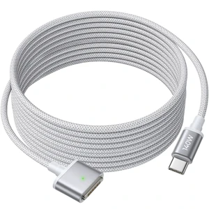 LISEN USB-C Magnetic 3 Cable for MacBook Air Pro Charger, Grey 10FT LISEN USB-C Magnetic 3 Cable for MacBook Air Pro Charger, Grey 10FT