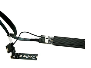 Sintech M.2 NVME PCIe 4.0 Extension Cable,NGFF M-Key PCIe SSD Extender Card with OCuLink SFF-8611 PCI-Express 4i Cable 40cms Sintech M.2 NVME PCIe 4.0 Extension Cable,NGFF M-Key PCIe SSD Extender Card with OCuLink SFF-8611 PCI-Express 4i Cable 40cms