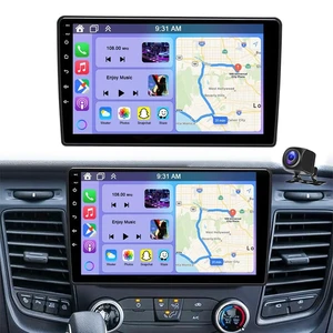 Double Din Car Radio for Ford Transit Custom 2020-2024 with Wireless CarPlay and Android Auto, 10 Inch Touchscreen Android 14 Car Stereo Head Unit with Bluetooth GPS WiFi FM SWC Backup Camera, Double Din Car Radio for Ford Transit Custom 2020-2024 with Wireless CarPlay and Android Auto, 10 Inch Touchscreen Android 14 Car Stereo Head Unit with Bluetooth GPS WiFi FM SWC Backup Camera,