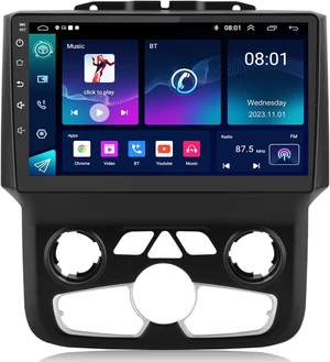 Android 12 Car Stereo for Dodge RAM 1500/2500/3500 Auto AC 2013-2018, 9 Inch IPS Touch Screen Car Radio with Wireless Carplay&Android Auto,GPS, WiFi, Bluetooth,FM, Support OBD2/DVR/DSP, 2+32G Android 12 Car Stereo for Dodge RAM 1500/2500/3500 Auto AC 2013-2018, 9 Inch IPS Touch Screen Car Radio with Wireless Carplay&Android Auto,GPS, WiFi, Bluetooth,FM, Support OBD2/DVR/DSP, 2+32G